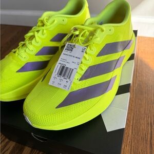 Adidas Evo SL Woven Neon Yellow Running Shoes
